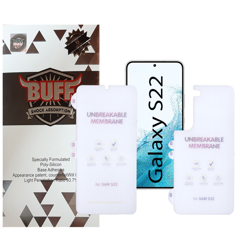 گلس گوشی سامسونگ گلکسی S22 بوف مات مدل Hydrogel-Matte-G به همراه محافظ پشت گوشی گلس گوشی سامسونگ گلکسی S22 بوف مات مدل Hydrogel-Matte-G به همراه محافظ پشت گوشی