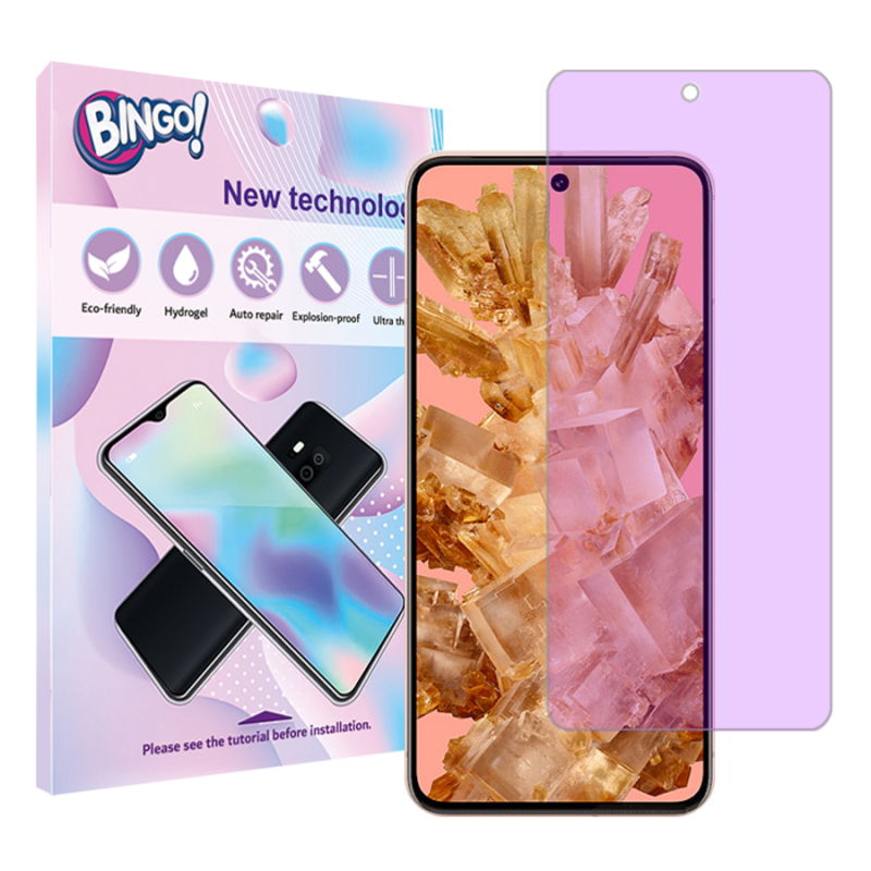 محافظ صفحه نمایش ضد اشعه بنفش بینگو مدل Tough مناسب برای گوشی موبایل گوگل Pixel 8 محافظ صفحه نمایش ضد اشعه بنفش بینگو مدل Tough مناسب برای گوشی موبایل گوگل Pixel 8