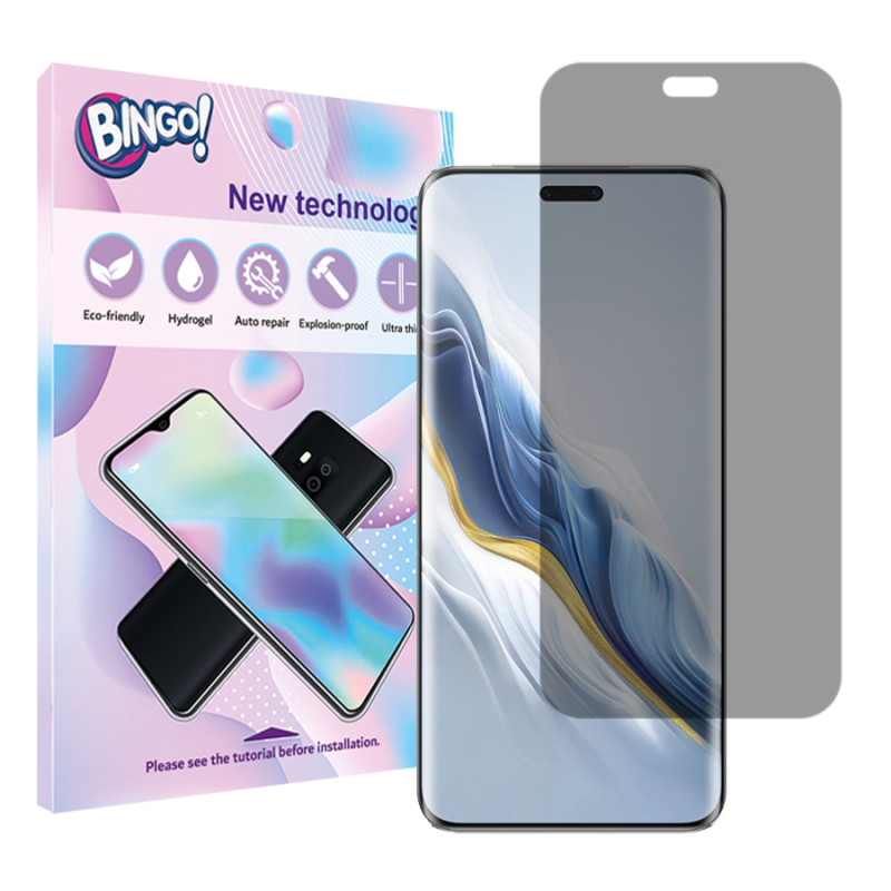 محافظ صفحه نمایش حریم شخصی بینگو مدل Tough مناسب برای گوشی موبایل آنر Magic 6 Pro محافظ صفحه نمایش حریم شخصی بینگو مدل Tough مناسب برای گوشی موبایل آنر Magic 6 Pro