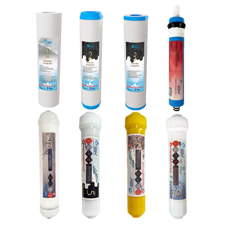 فیلتر دستگاه تصفیه آب اس اس وی مدل H840 PACK بسته 8 عددی فیلتر دستگاه تصفیه آب اس اس وی مدل H840 PACK بسته 8 عددی