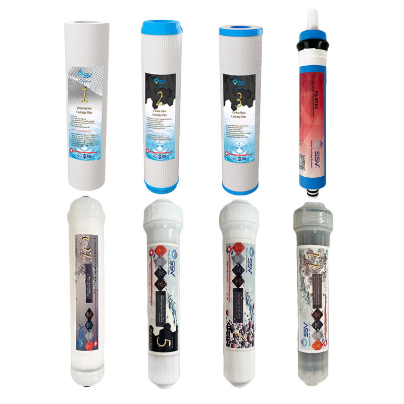 فیلتر دستگاه تصفیه آب اس اس وی مدل H865 PACK بسته 8 عددی فیلتر دستگاه تصفیه آب اس اس وی مدل H865 PACK بسته 8 عددی
