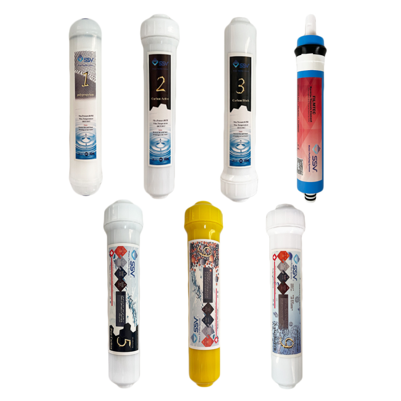فیلتر دستگاه تصفیه آب اس اس وی مدل L730 PACK بسته ۷ عددی فیلتر دستگاه تصفیه آب اس اس وی مدل L730 PACK بسته ۷ عددی