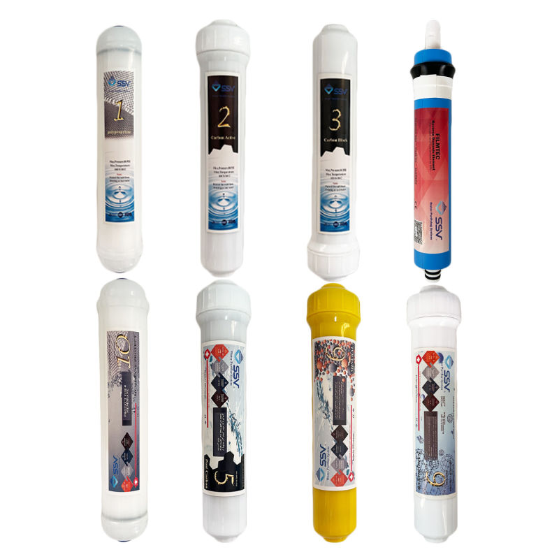 فیلتر دستگاه تصفیه آب اس اس وی مدل L840 PACK بسته 8 عددی فیلتر دستگاه تصفیه آب اس اس وی مدل L840 PACK بسته 8 عددی