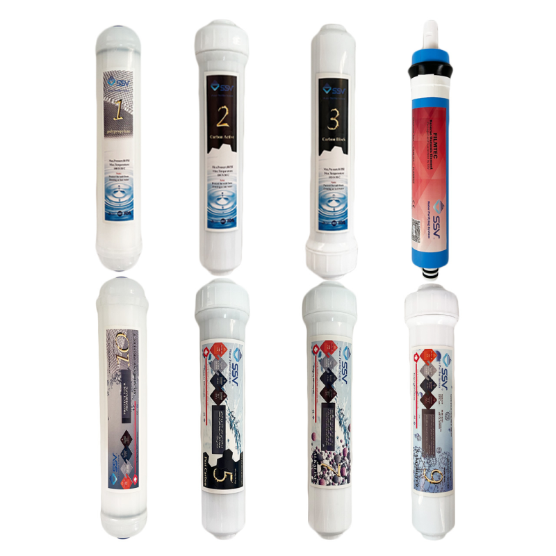 فیلتر دستگاه تصفیه آب اس اس وی مدل L845 PACK بسته 8 عددی فیلتر دستگاه تصفیه آب اس اس وی مدل L845 PACK بسته 8 عددی