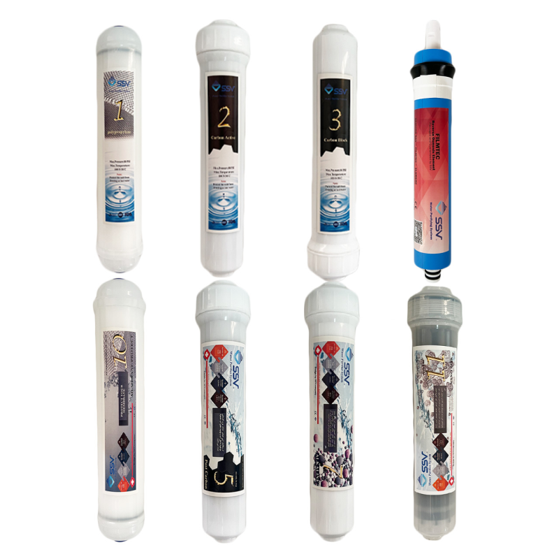 فیلتر دستگاه تصفیه آب اس اس وی مدل L865 PACK بسته 8 عددی فیلتر دستگاه تصفیه آب اس اس وی مدل L865 PACK بسته 8 عددی