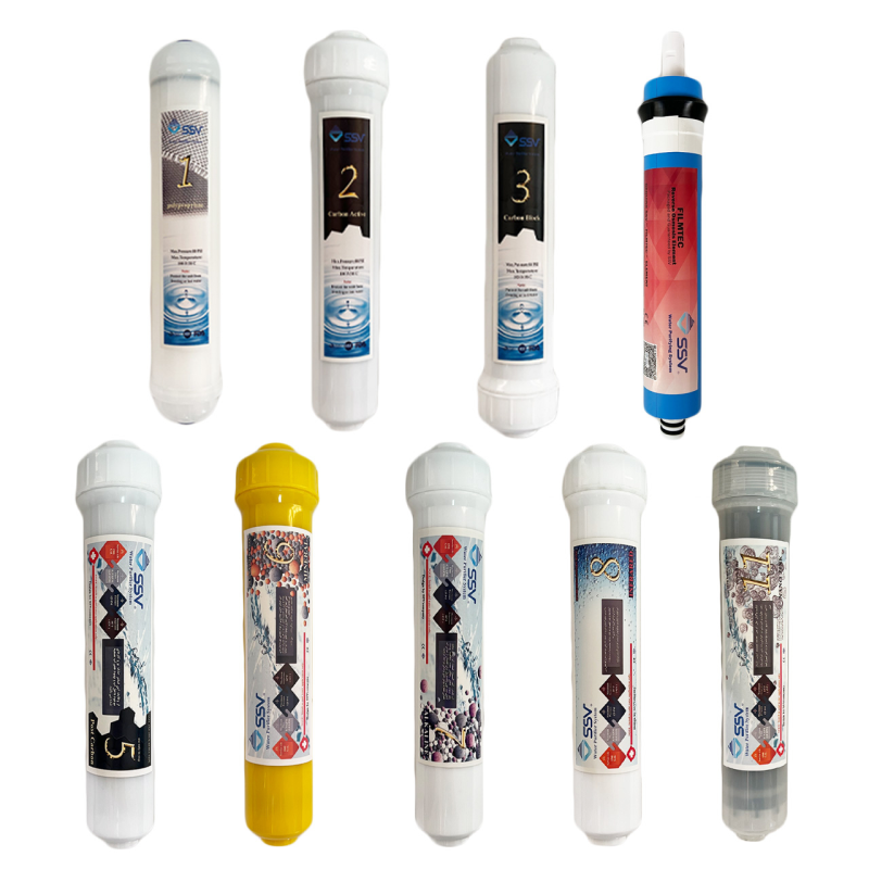 فیلتر دستگاه تصفیه آب اس اس وی مدل L950 PACK بسته 9 عددی فیلتر دستگاه تصفیه آب اس اس وی مدل L950 PACK بسته 9 عددی