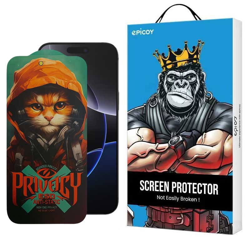 محافظ صفحه نمایش حریم شخصی اپیکوی مدل Privacy Hoodie Cat مناسب برای گوشی موبایل اپل iPhone 16 Pro Max محافظ صفحه نمایش حریم شخصی اپیکوی مدل Privacy Hoodie Cat مناسب برای گوشی موبایل اپل iPhone 16 Pro Max