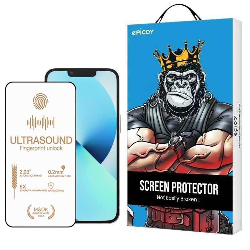 محافظ صفحه نمایش اپیکوی مدل UltraSound مناسب برای گوشی موبایل اپل iPhone 16e /14 /13 /13 Pro