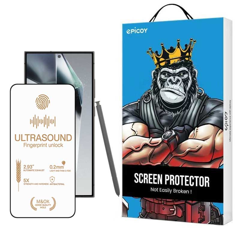 محافظ صفحه نمایش اپیکوی مدل UltraSound مناسب برای گوشی موبایل سامسونگ Galaxy S24 Ultra محافظ صفحه نمایش اپیکوی مدل UltraSound مناسب برای گوشی موبایل سامسونگ Galaxy S24 Ultra