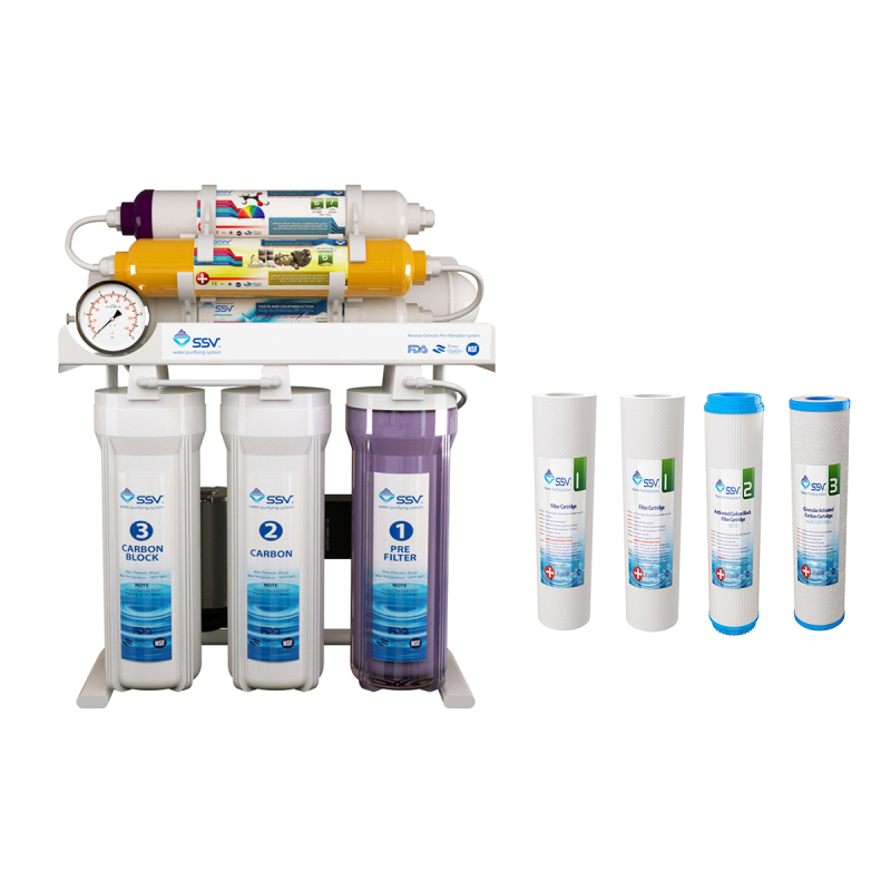 دستگاه تصفیه کننده آب خانگی اس اس وی مدل MaxTec X700 به همراه فیلتر بسته 4 عددی دستگاه تصفیه کننده آب خانگی اس اس وی مدل MaxTec X700 به همراه فیلتر بسته 4 عددی