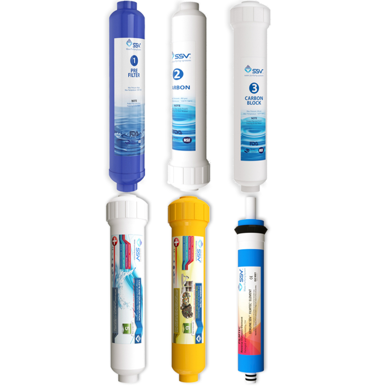 فیلتر دستگاه تصفیه کننده آب اس اس وی مدل L600 بسته 6 عددی فیلتر دستگاه تصفیه کننده آب اس اس وی مدل L600 بسته 6 عددی