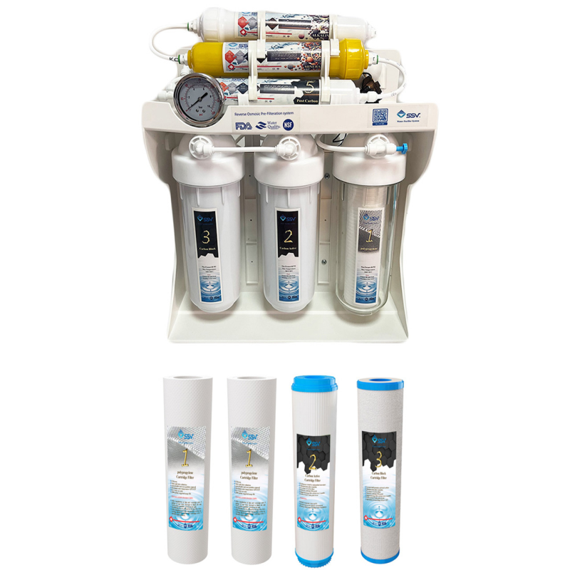 دستگاه تصفیه کننده آب اس اس وی مدل UltraPro X700 به همراه فیلتر تصفیه آب بسته 4 عددی