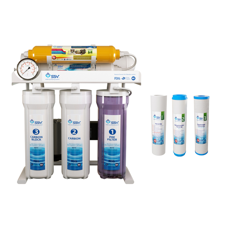 دستگاه تصفیه کننده آب اس اس وی مدل MaxTec X600 به همراه فیلتر بسته 3 عددی دستگاه تصفیه کننده آب اس اس وی مدل MaxTec X600 به همراه فیلتر بسته 3 عددی