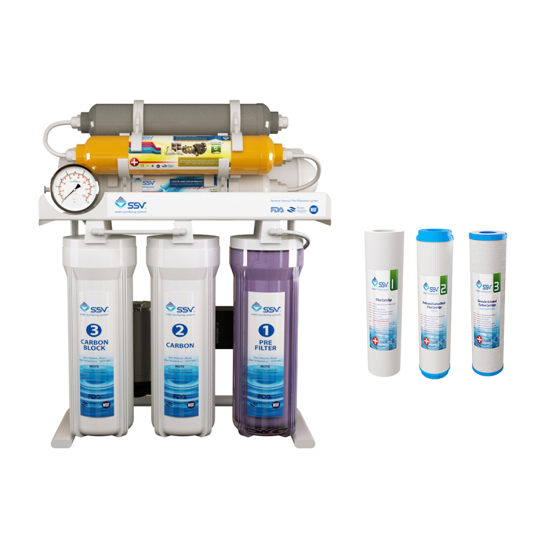 دستگاه تصفیه کننده آب اس اس وی مدل MaxTec X830 به همراه فیلتر بسته 3 عددی دستگاه تصفیه کننده آب اس اس وی مدل MaxTec X830 به همراه فیلتر بسته 3 عددی