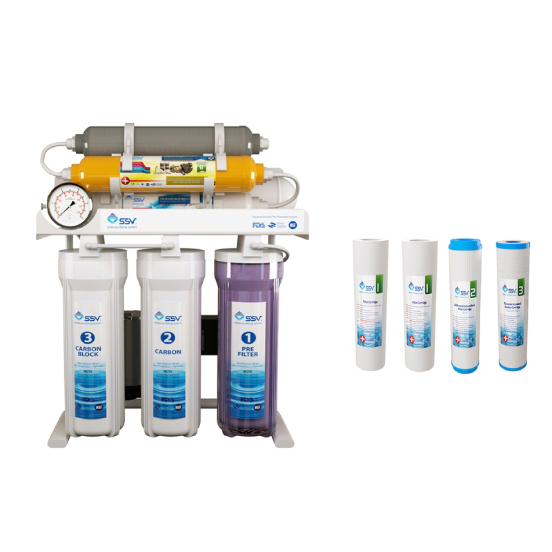 دستگاه تصفیه کننده آب اس اس وی مدل MaxTec X830 به همراه فیلتر بسته 4 عددی دستگاه تصفیه کننده آب اس اس وی مدل MaxTec X830 به همراه فیلتر بسته 4 عددی