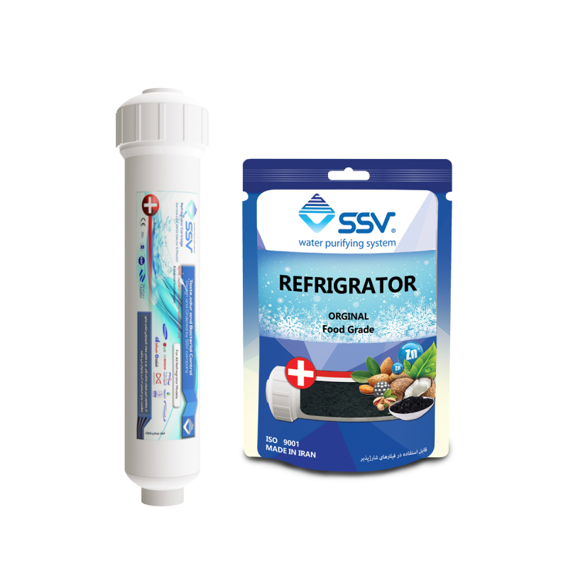 فیلتر یخچال ساید بای ساید اس اس وی مدل RCH-2500G به همراه شارژ یدک وزن 140 گرم فیلتر یخچال ساید بای ساید اس اس وی مدل RCH-2500G به همراه شارژ یدک وزن 140 گرم