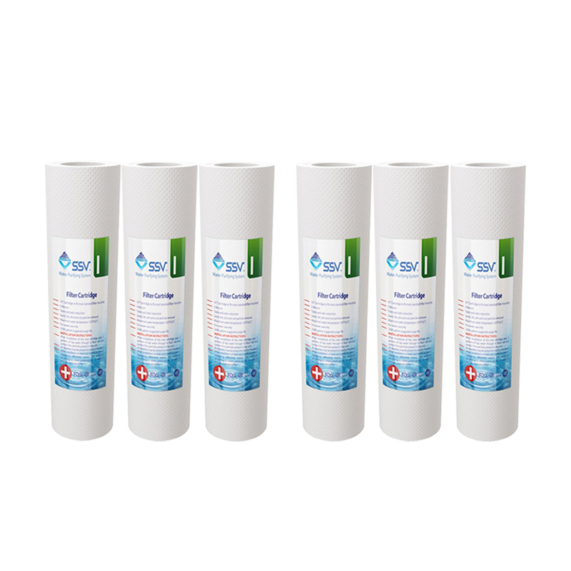 فیلتر دستگاه تصفیه کننده آب اس اس وی مدل H-P.P مجموعه 6 عددی فیلتر دستگاه تصفیه کننده آب اس اس وی مدل H-P.P مجموعه 6 عددی