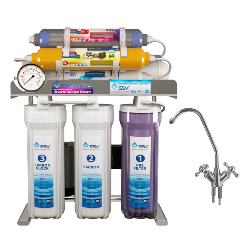 دستگاه تصفیه کننده آب اس اس وی مدل MaxSpring 2W X800 به همراه شیر دوکاره دستگاه تصفیه کننده آب اس اس وی مدل MaxSpring 2W X800 به همراه شیر دوکاره