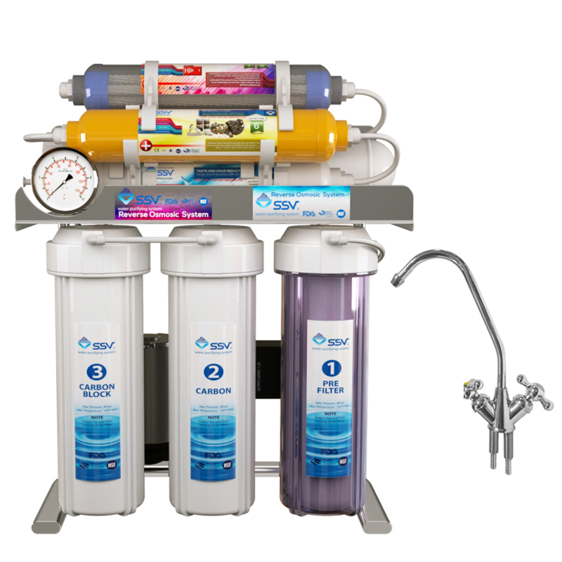 دستگاه تصفیه کننده آب اس اس وی مدل SuperSpring 2W X800 به همراه شیر تصفیه آب دستگاه تصفیه کننده آب اس اس وی مدل SuperSpring 2W X800 به همراه شیر تصفیه آب