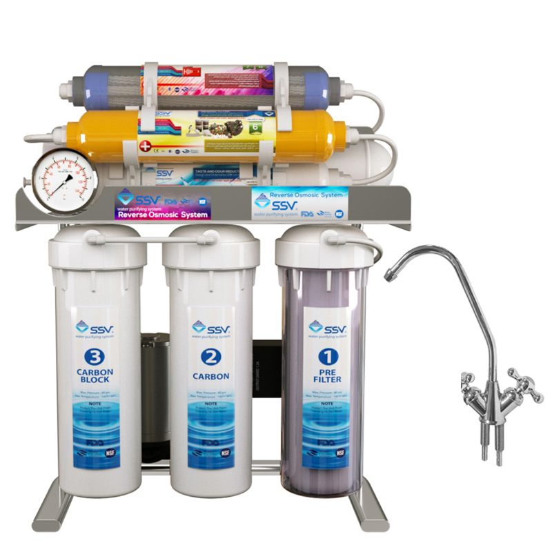دستگاه تصفیه کننده آب اس اس وی مدل UltraSpring 2W X800 به همراه شیر تصفیه آب دستگاه تصفیه کننده آب اس اس وی مدل UltraSpring 2W X800 به همراه شیر تصفیه آب