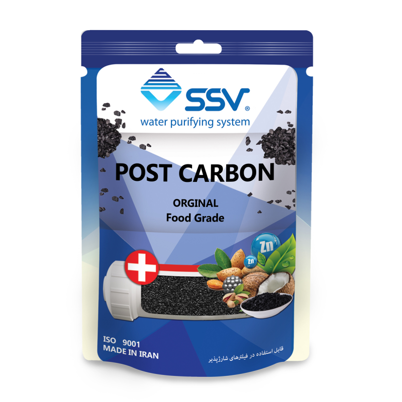 شارژ فیلتر دستگاه تصفیه آب اس اس وی مدل Post Carbon وزن 140 گرم شارژ فیلتر دستگاه تصفیه آب اس اس وی مدل Post Carbon وزن 140 گرم