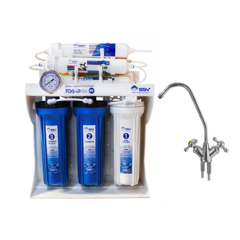 دستگاه تصفیه کننده آب اس اس وی مدل BlueStar 2W x1000 به همراه شیر دوکاره  دستگاه تصفیه کننده آب اس اس وی مدل BlueStar 2W x1000 به همراه شیر دوکاره