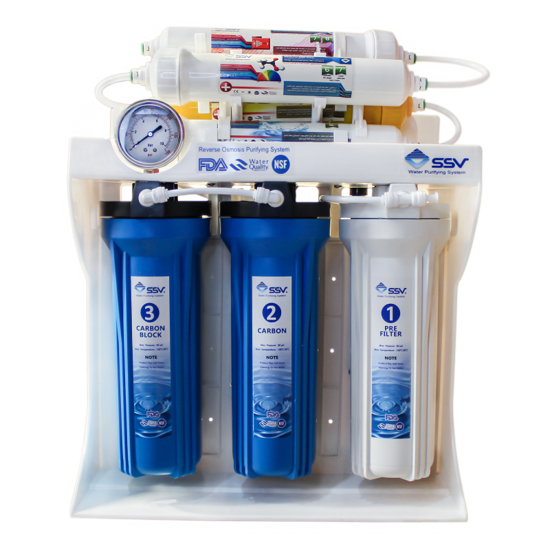 دستگاه تصفیه آب اس اس وی مدل BlueStar 2w X800 به همراه شیر 2 کاره و فیلتر  بسته 3 عددی دستگاه تصفیه آب اس اس وی مدل BlueStar 2w X800 به همراه شیر 2 کاره و فیلتر  بسته 3 عددی