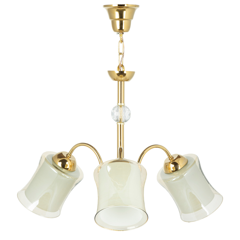 لوستر 3 شعله چشمه نور کد A833/3-G لوستر 3 شعله چشمه نور کد A833/3-G