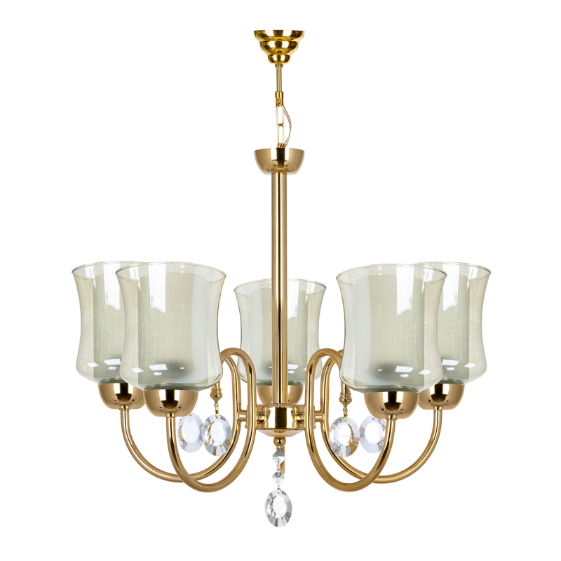 لوستر آویز پنج شعله چشمه نور کد 811/5  لوستر آویز پنج شعله چشمه نور کد 811/5