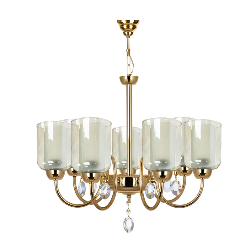 لوستر آویز هفت شعله چشمه نور کد A812/7-O لوستر آویز هفت شعله چشمه نور کد A812/7-O