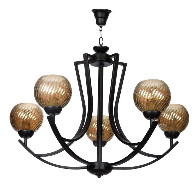 لوستر 5 شعله چشمه نور کد 2618/5BK