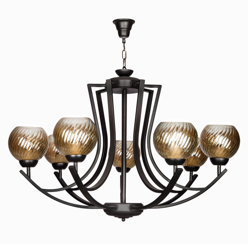 لوستر 7 شعله چشمه نور کد 2618/7BK