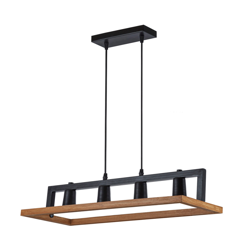 لوستر چهار شعله چشمه نور کد AB1336/4BK لوستر چهار شعله چشمه نور کد AB1336/4BK