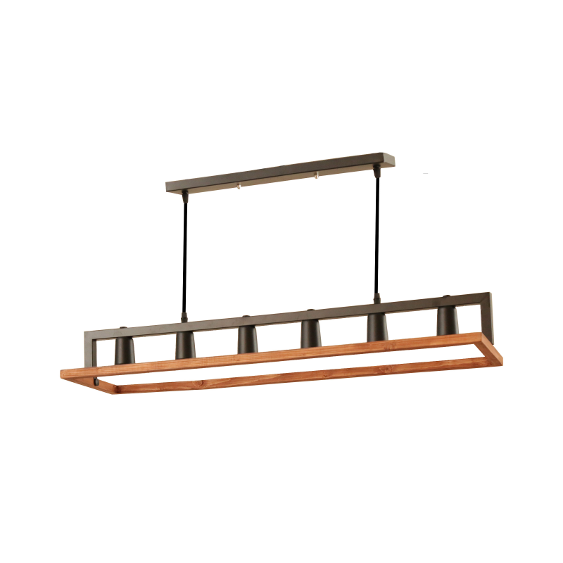 لوستر شش شعله چشمه نور کد A1336/6-BK لوستر شش شعله چشمه نور کد A1336/6-BK