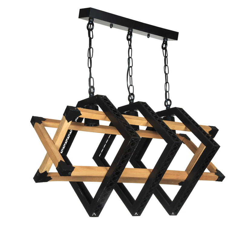 لوستر سه شعله چشمه نور کد 2231/3BK لوستر سه شعله چشمه نور کد 2231/3BK