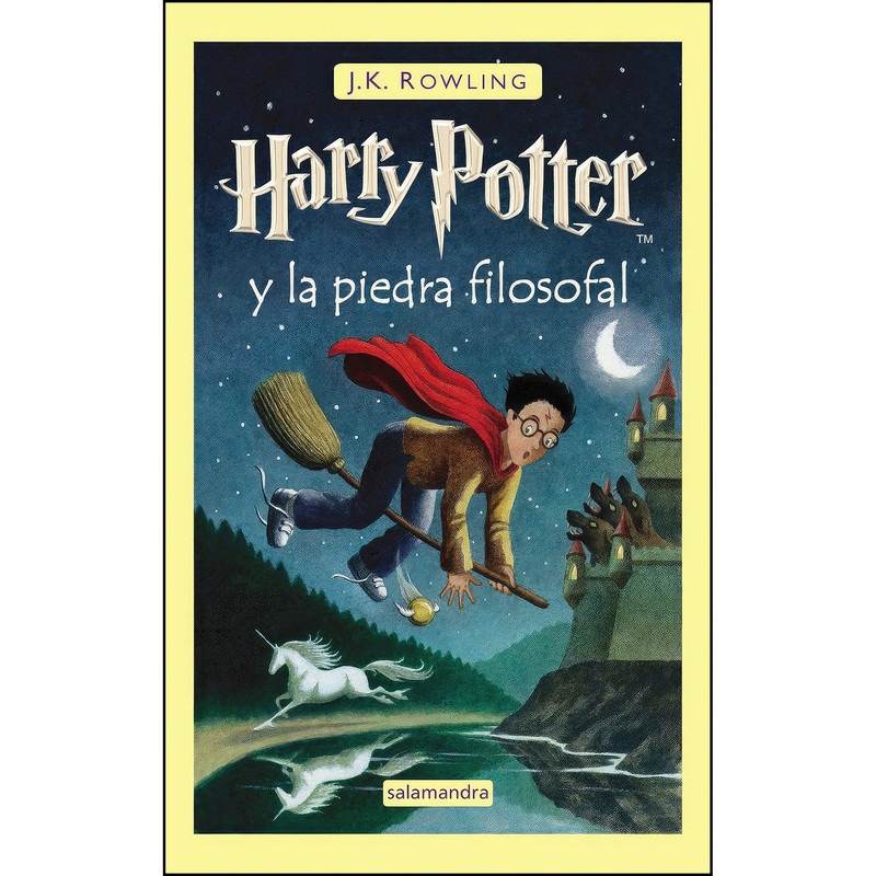 کتاب Harry Potter y la piedra filosofal اثر J.K. Rowling انتشارات Salamandra Infantil y Juvenil کتاب Harry Potter y la piedra filosofal اثر J.K. Rowling انتشارات Salamandra Infantil y Juvenil
