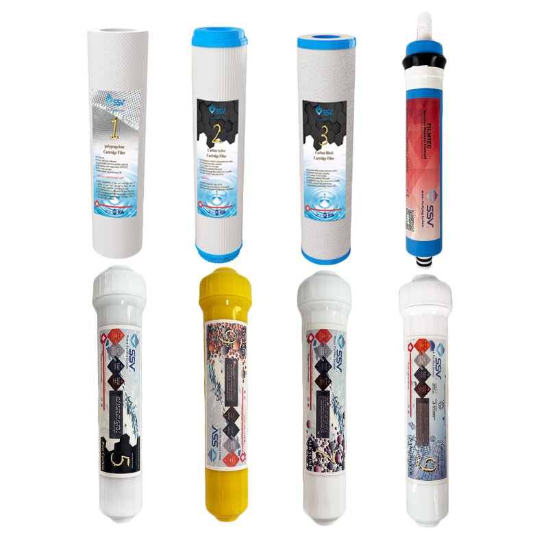 فیلتر دستگاه تصفیه آب اس اس وی مدل H830 بسته 8 عددی فیلتر دستگاه تصفیه آب اس اس وی مدل H830 بسته 8 عددی