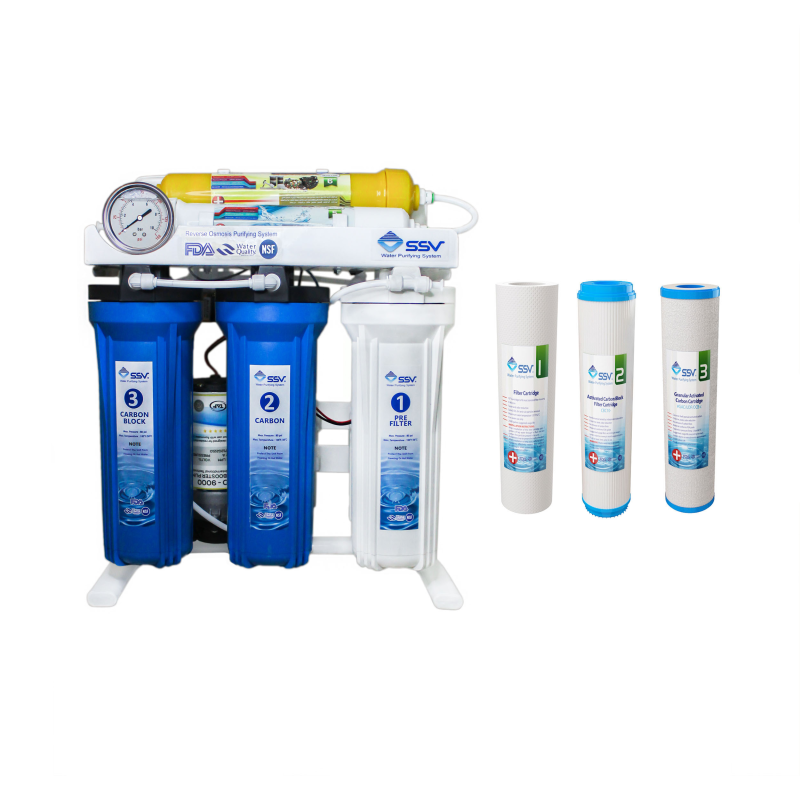 دستگاه تصفیه کننده آب اس اس وی مدل   MaxBlue x600 به همراه فیلتر تصفیه آب بسته 3 عددی دستگاه تصفیه کننده آب اس اس وی مدل   MaxBlue x600 به همراه فیلتر تصفیه آب بسته 3 عددی