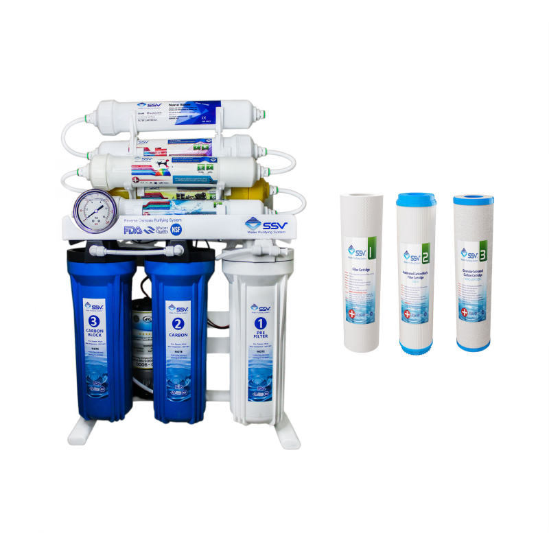 دستگاه تصفیه کننده آب اس اس وی مدل   MaxBlue x900 به همراه فیلتر 3عددی  دستگاه تصفیه کننده آب اس اس وی مدل   MaxBlue x900 به همراه فیلتر 3عددی