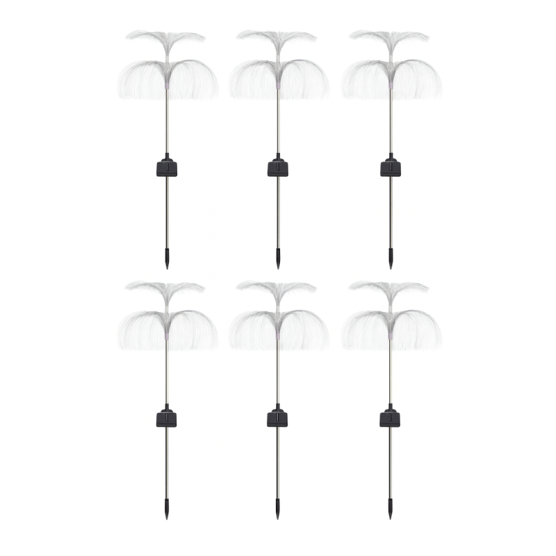 چراغ پارکی خورشیدی سولونیکس مدل قاصدک دو طبقه مجموعه 6 عددی