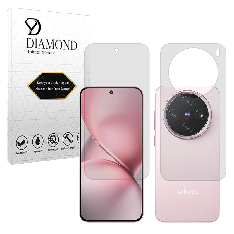 محافظ صفحه نمایش مات دیاموند مدل Tough مناسب برای گوشی موبایل ویوو X200 Pro mini به همراه محافظ پشت گوشی محافظ صفحه نمایش مات دیاموند مدل Tough مناسب برای گوشی موبایل ویوو X200 Pro mini به همراه محافظ پشت گوشی