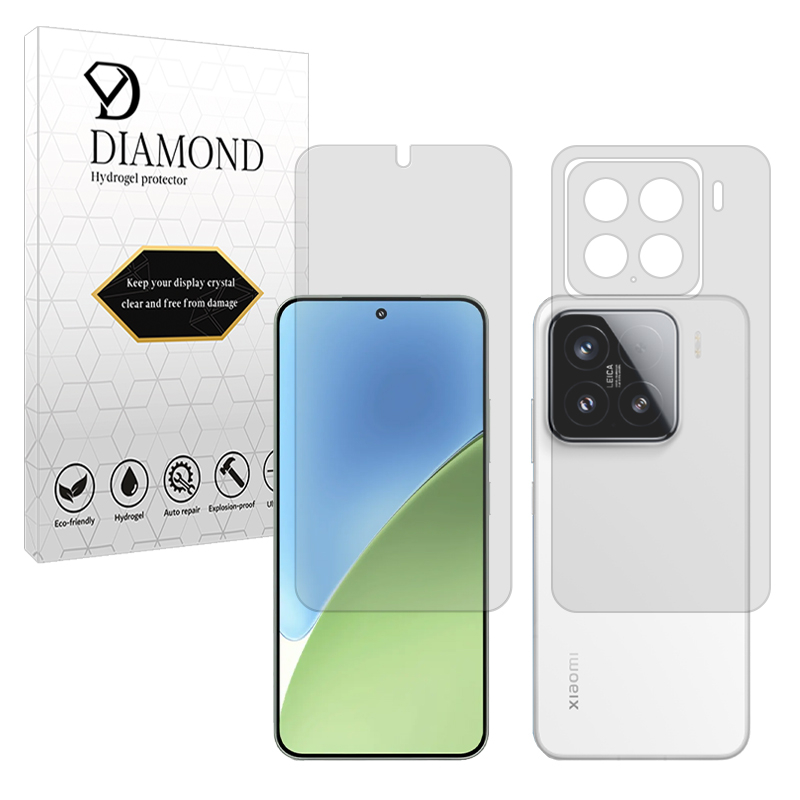 محافظ صفحه نمایش مات دیاموند مدل Tough مناسب برای گوشی موبایل شیائومی 15 به همراه محافظ پشت گوشی محافظ صفحه نمایش مات دیاموند مدل Tough مناسب برای گوشی موبایل شیائومی 15 به همراه محافظ پشت گوشی