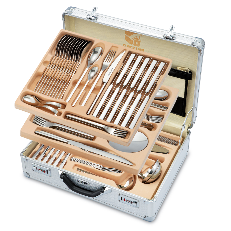 سرویس قاشق و چنگال 142 پارچه جی فی نی مدل 105M سوپر لاکچری