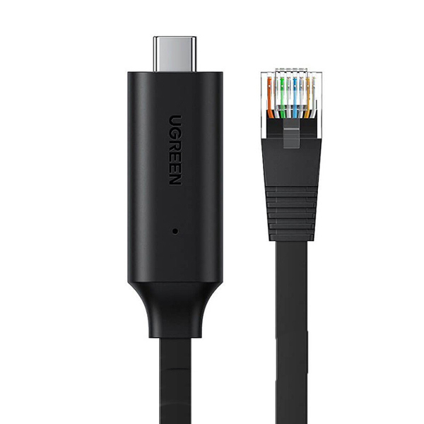 کابل تبدیل USB-C به LAN یوگرین مدل 80186-CM204 به طول 1.5 متر کابل تبدیل USB-C به LAN یوگرین مدل 80186-CM204 به طول 1.5 متر