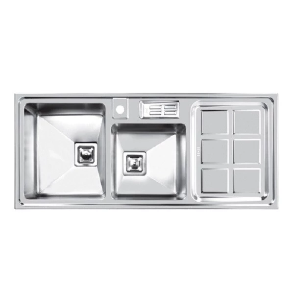 سینک ظرفشویی اخوان مدل توکار کد NEW318S-چپ لگن