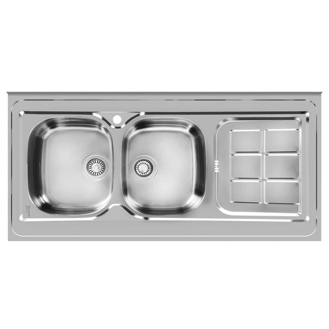 سینک ظرفشویی اخوان مدل 148NEW روکار-راست لگن سینک ظرفشویی اخوان مدل 148NEW روکار-راست لگن