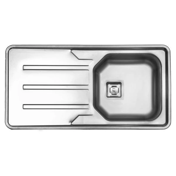 سینک ظرفشویی استیل البرز مدل 180 توکار-راست لگن سینک ظرفشویی استیل البرز مدل 180 توکار-راست لگن