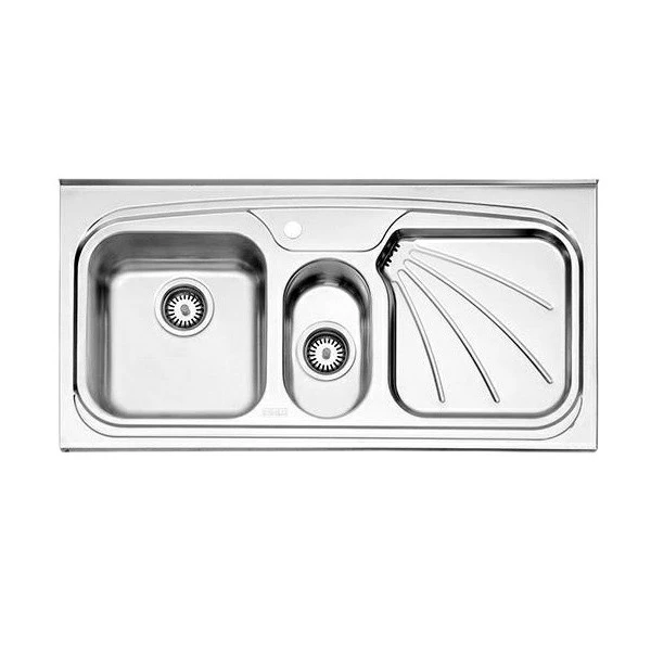 سینک ظرفشویی استیل البرز مدل 610/50 روکار-چپ لگن سینک ظرفشویی استیل البرز مدل 610/50 روکار-چپ لگن