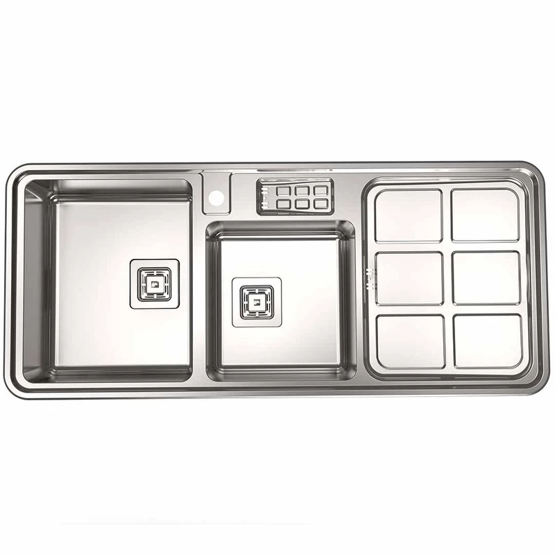 سینک ظرفشویی استیل البرز مدل 855 توکار-چپ لگن سینک ظرفشویی استیل البرز مدل 855 توکار-چپ لگن