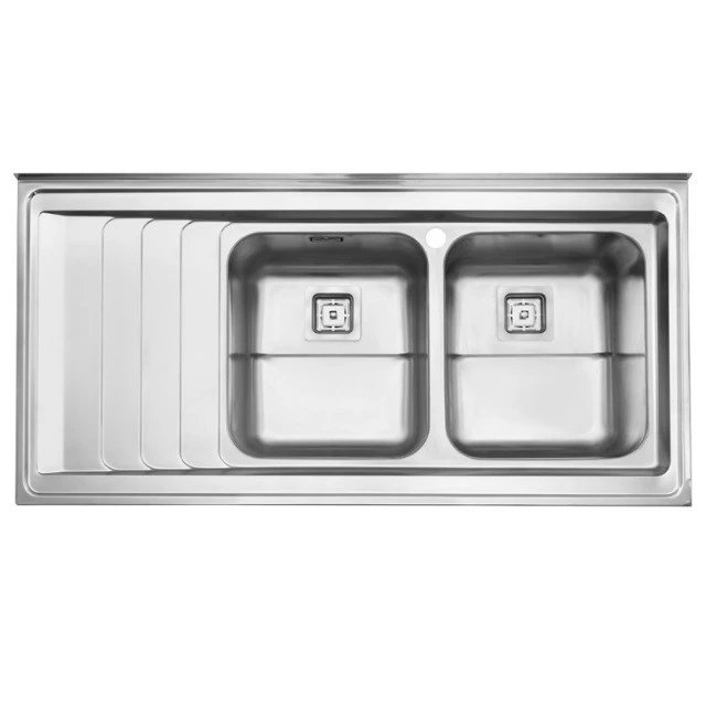 سینک ظرفشویی استیل البرز مدل 734 روکار-راست لگن سینک ظرفشویی استیل البرز مدل 734 روکار-راست لگن